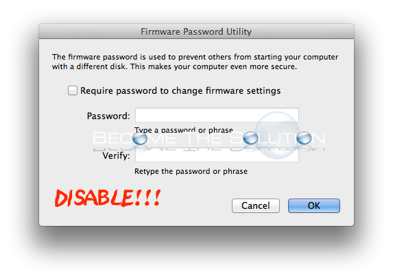 bypass firmware password macbook air